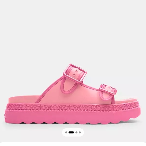 New🩷Coach Pink Lainey Sandal - Picture 2 of 5